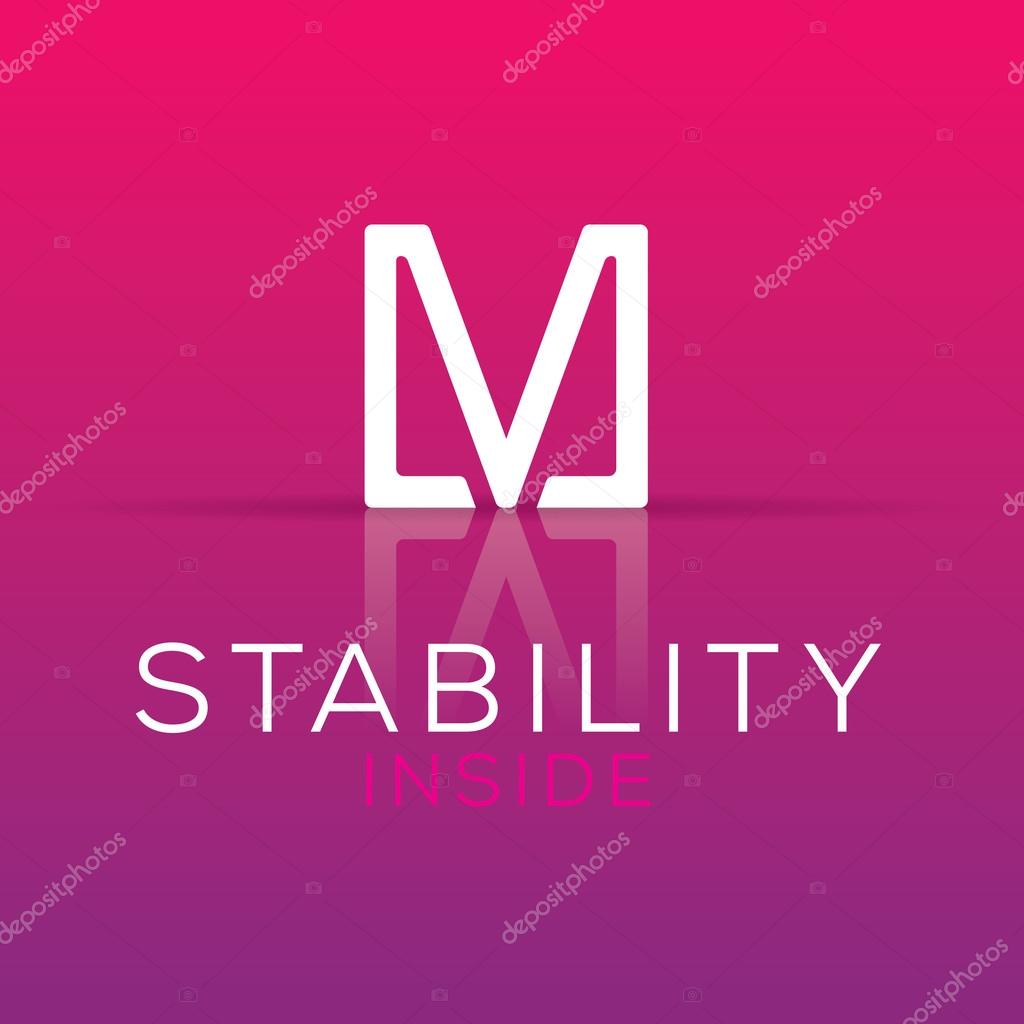 Elegant minimal letter symbol. Alphabet  V logo design. Vector illustration.