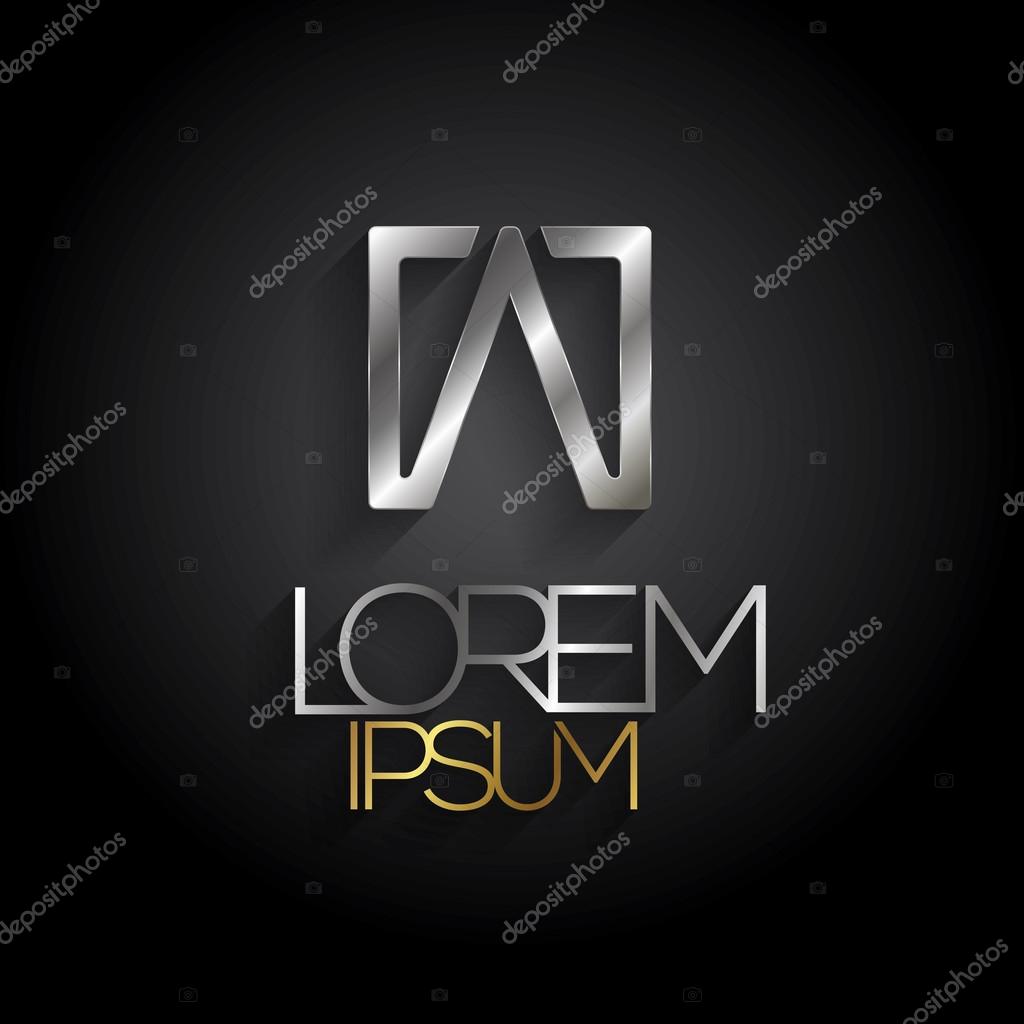 Elegant minimal letter symbol. Alphabet  A logo design. Vector illustration.