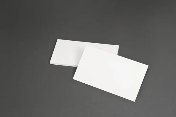 Visitenkarte für das Corporate Identity Package mit klarem grauen Hintergrund. — Stockfoto