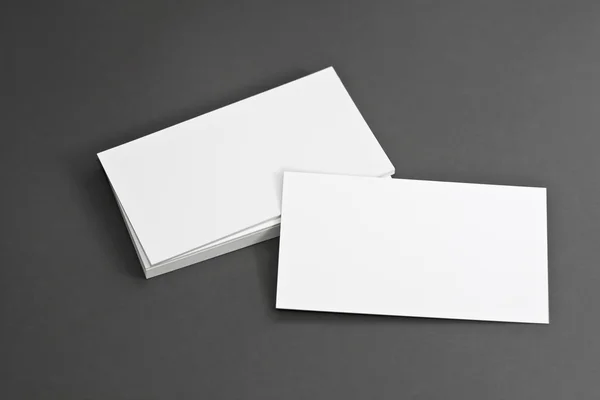Visitenkarte für das Corporate Identity Package mit klarem grauen Hintergrund. — Stockfoto