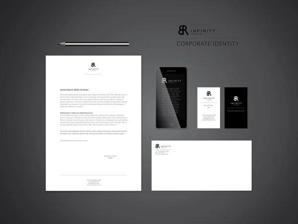 Set of business corporate templates — Stock Vector