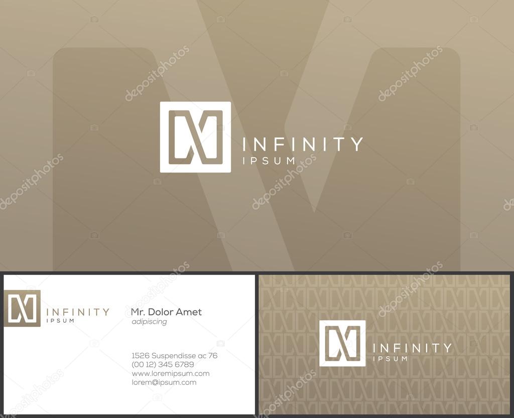 Elegant minimal style corporate identity template. Business cards design. Typographic Y symbol. Vector illustration.