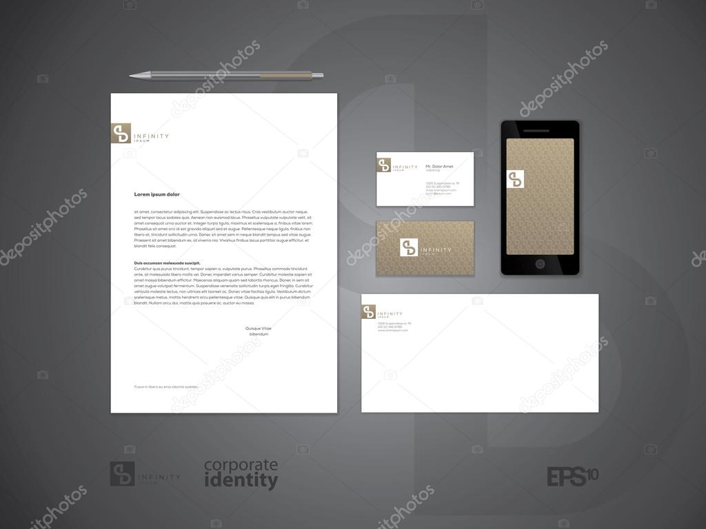 Typographic PB logo. Elegant minimal style corporate identity template. Letter envelope and business card design. Vector illustration.