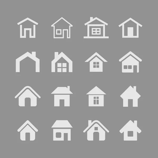 Conjunto de iconos casa — Vector de stock