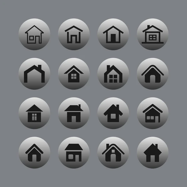 Conjunto de iconos casa — Vector de stock