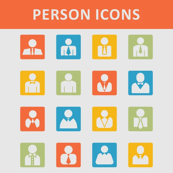 Użytkownik zestaw ikon — Wektor stockowy