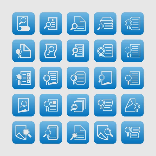 Web document icon set — Stock Vector