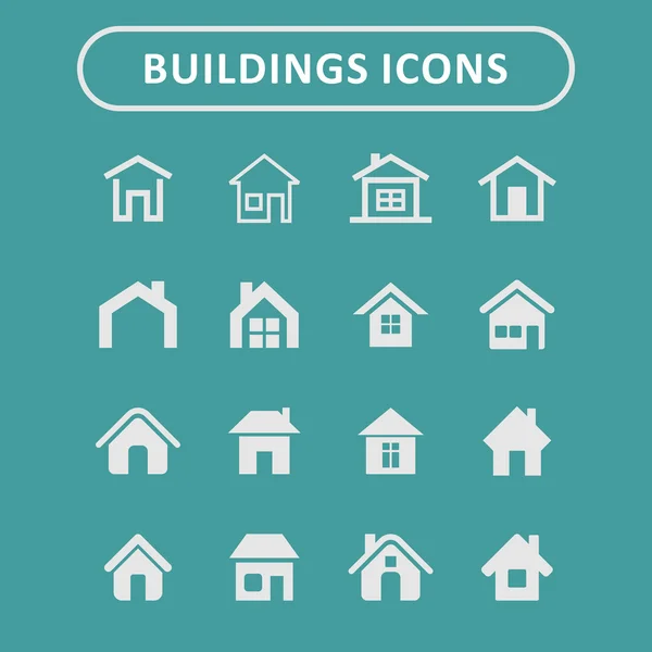Conjunto de iconos casa — Vector de stock