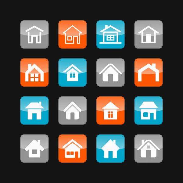 Conjunto de iconos casa — Vector de stock