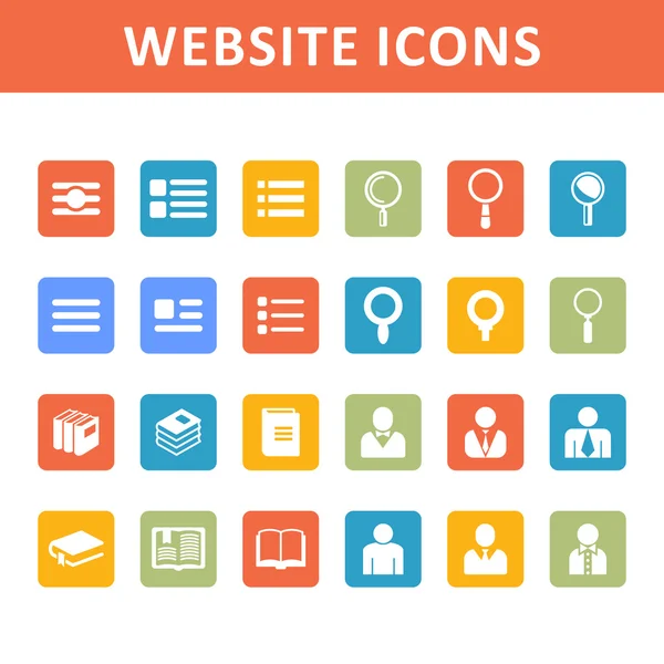 Iconos de aplicación para web — Vector de stock
