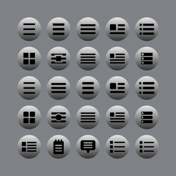 Ensemble d'icônes d'interface Graphismes Vectoriels