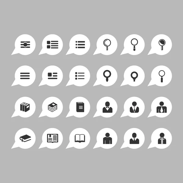 Ensemble d'icônes d'application Illustrations De Stock Libres De Droits
