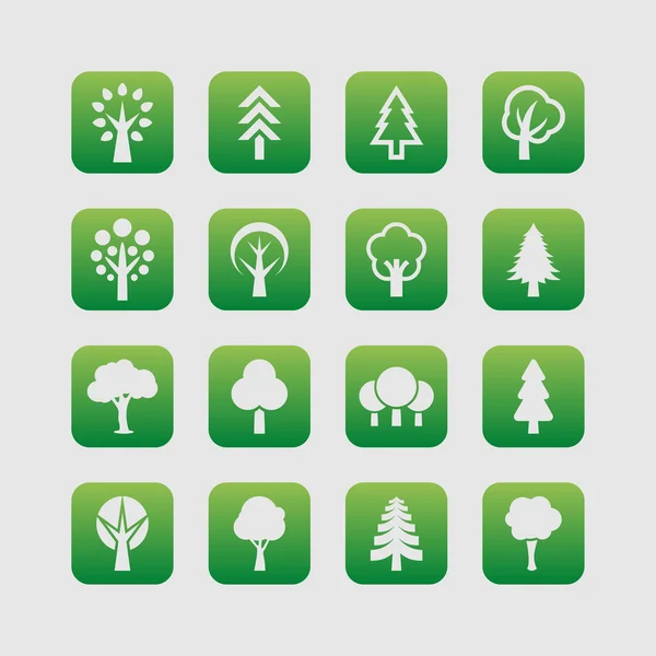 Symboles arbre nature Illustration De Stock