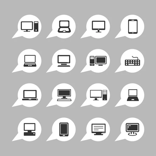 Icônes de périphériques informatiques . Graphismes Vectoriels