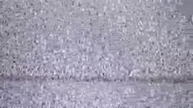 Beyaz Gürültülü TV. Televizyonda sinyal yok. Statik Gürültü Paraziti.