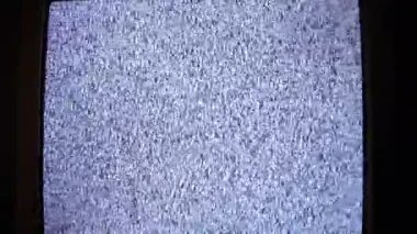 Beyaz Gürültülü TV. Televizyonda sinyal yok. Statik Gürültü Paraziti