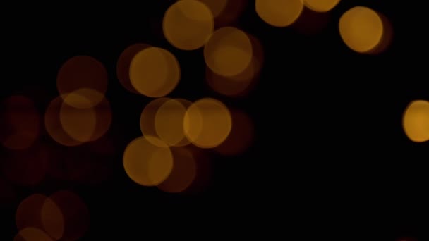 多くの点滅、フリッカーマルチカラーLEDライトのクリスマスガーランド。ズーム — ストック動画