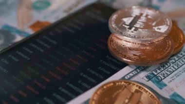 Menkul Kıymetler Borsası, Kripto Para Fiyatı, Alıntılar, Akıllı Telefon Ekranındaki Numaralar