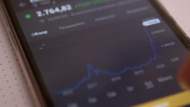 Kripto para çizelgesi. Bir Mobil Uygulama kullanarak Borsacıların Mali Risk Analizi