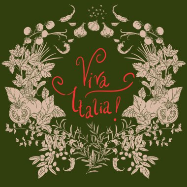 İtalyan yemekleri menüsü