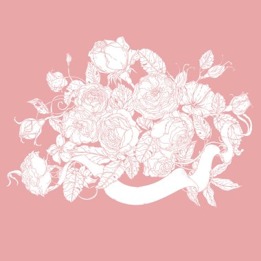 Vektör Pastel çiçek