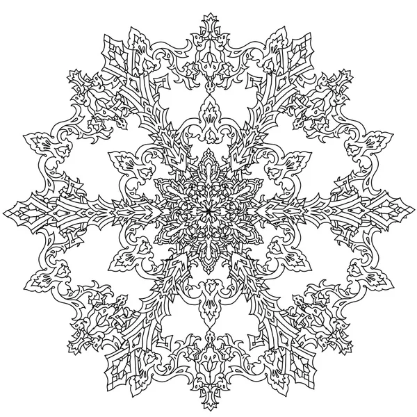 Círculo bolas de Navidad ornamento . — Vector de stock