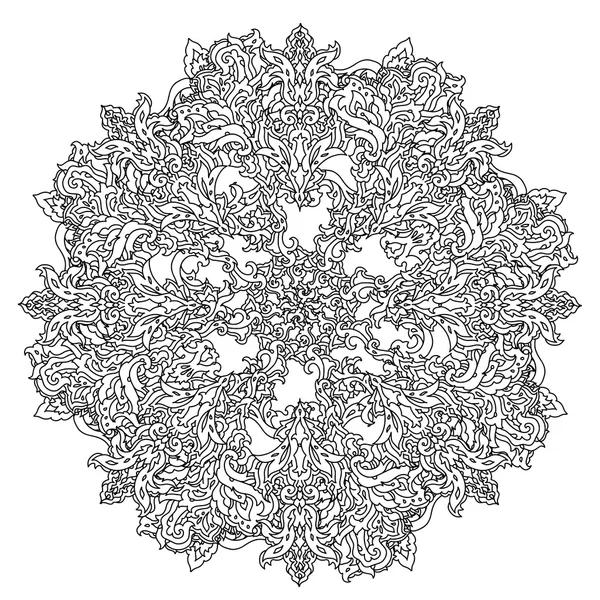 Círculo bolas de Navidad ornamento . — Vector de stock