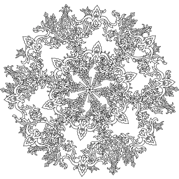 Círculo bolas de Navidad ornamento . — Vector de stock