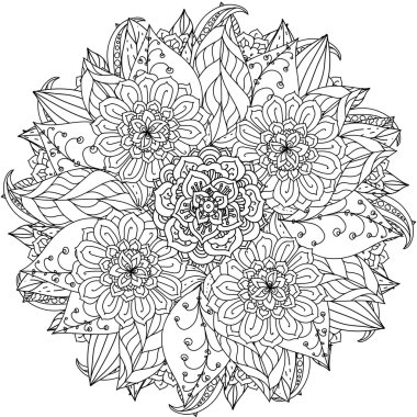 kitap antistress tarzı resim boyama