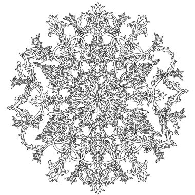 Boyama kitabı için desen.