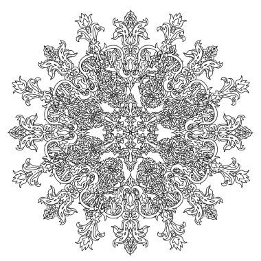 Boyama kitabı için desen.