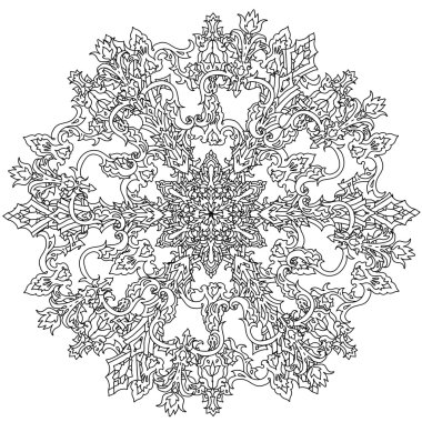 Boyama kitabı için desen.