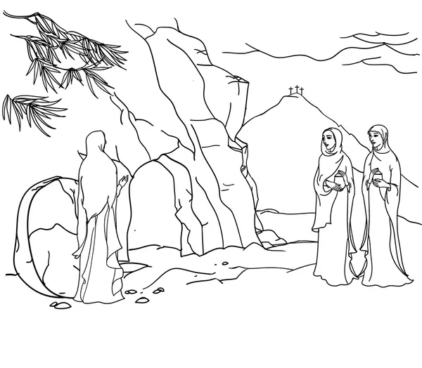 Szene von Mary Magdalene — Stockvektor