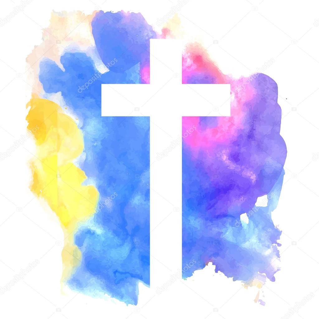 colorful abstract background with cross