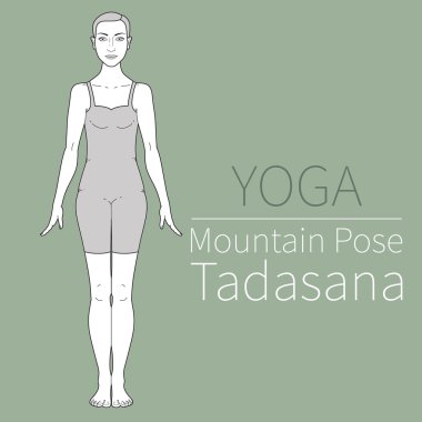 Mountain Pose,Tadasana clipart