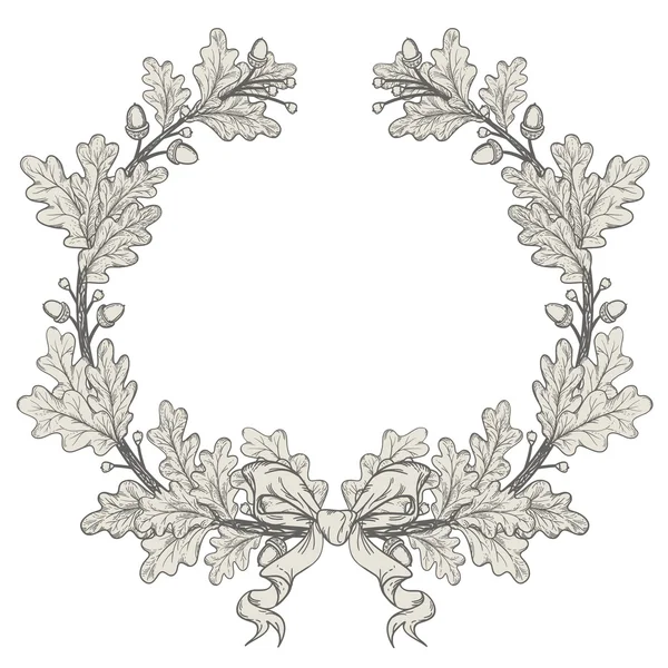 Couronne de chêne — Image vectorielle