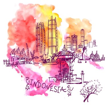 Jakarta detaylı manzarası