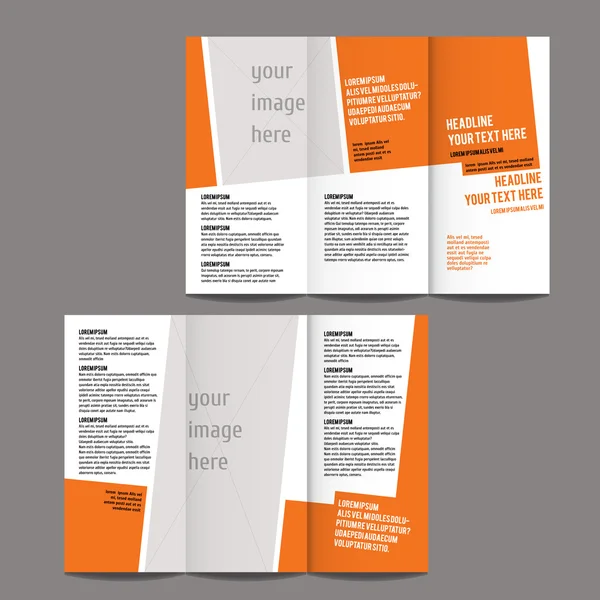 Brochure design template — Stock Vector