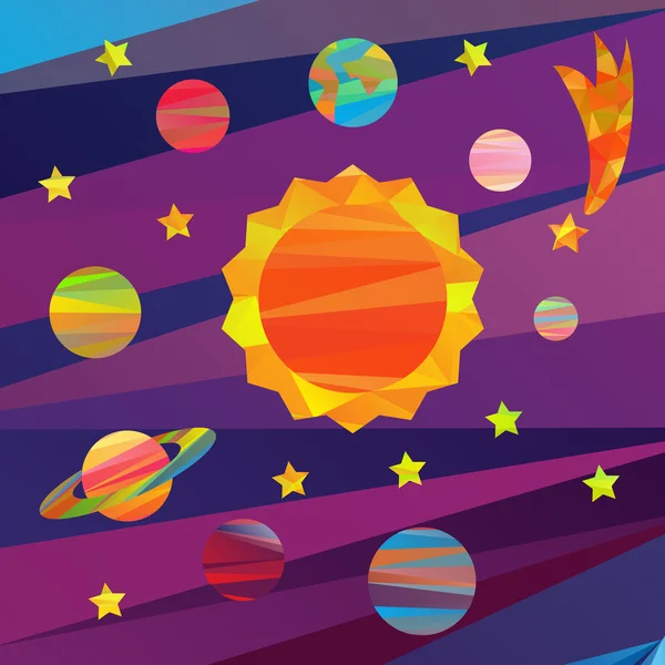 Vector images of planets — Stock Vector