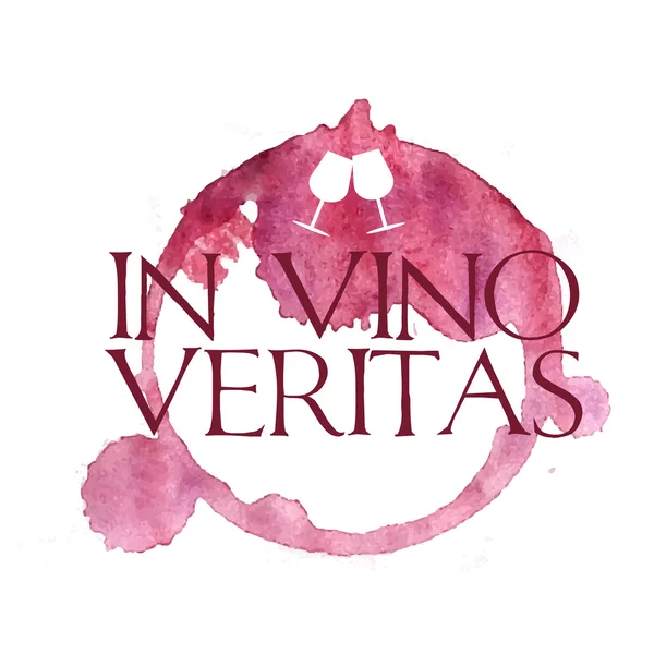 N vino veritas — Wektor stockowy