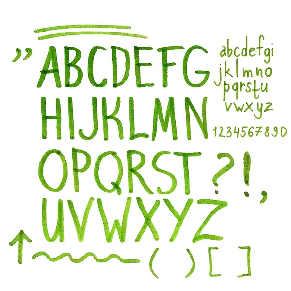 Hand drawn marker artistic font — Stock Vector