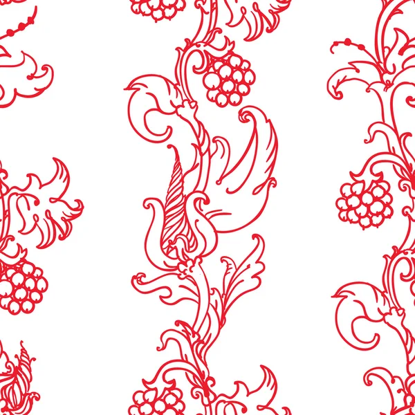 Patrón floral medieval — Archivo Imágenes Vectoriales