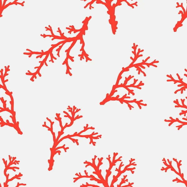 Seamless   sea coral pattern — Stock Vector