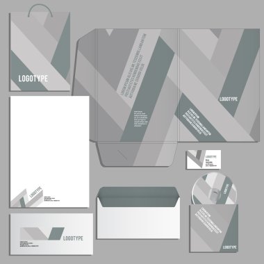 gri kurumsal kimlik şablonu 