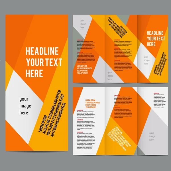 Brochure design template — Stock Vector