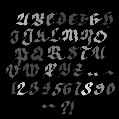 Elle çizilmiş marker sanatsal yazı tipi