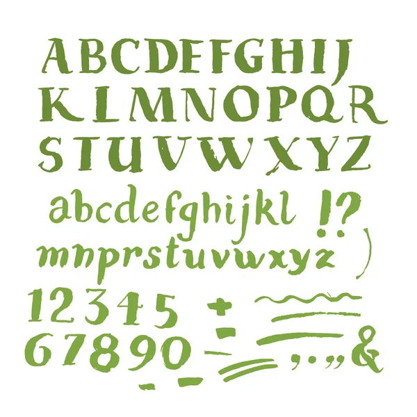 Ручной шрифт — стоковый вектор