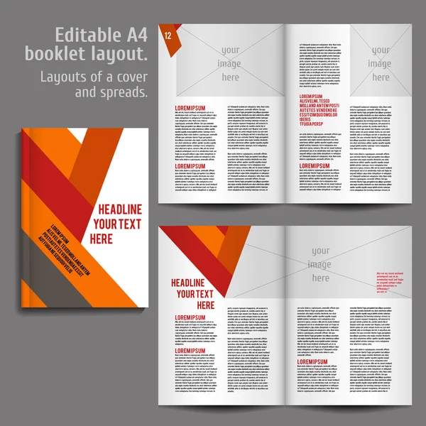 Book Layout Design Template Stock Vector Image By C Mashabr