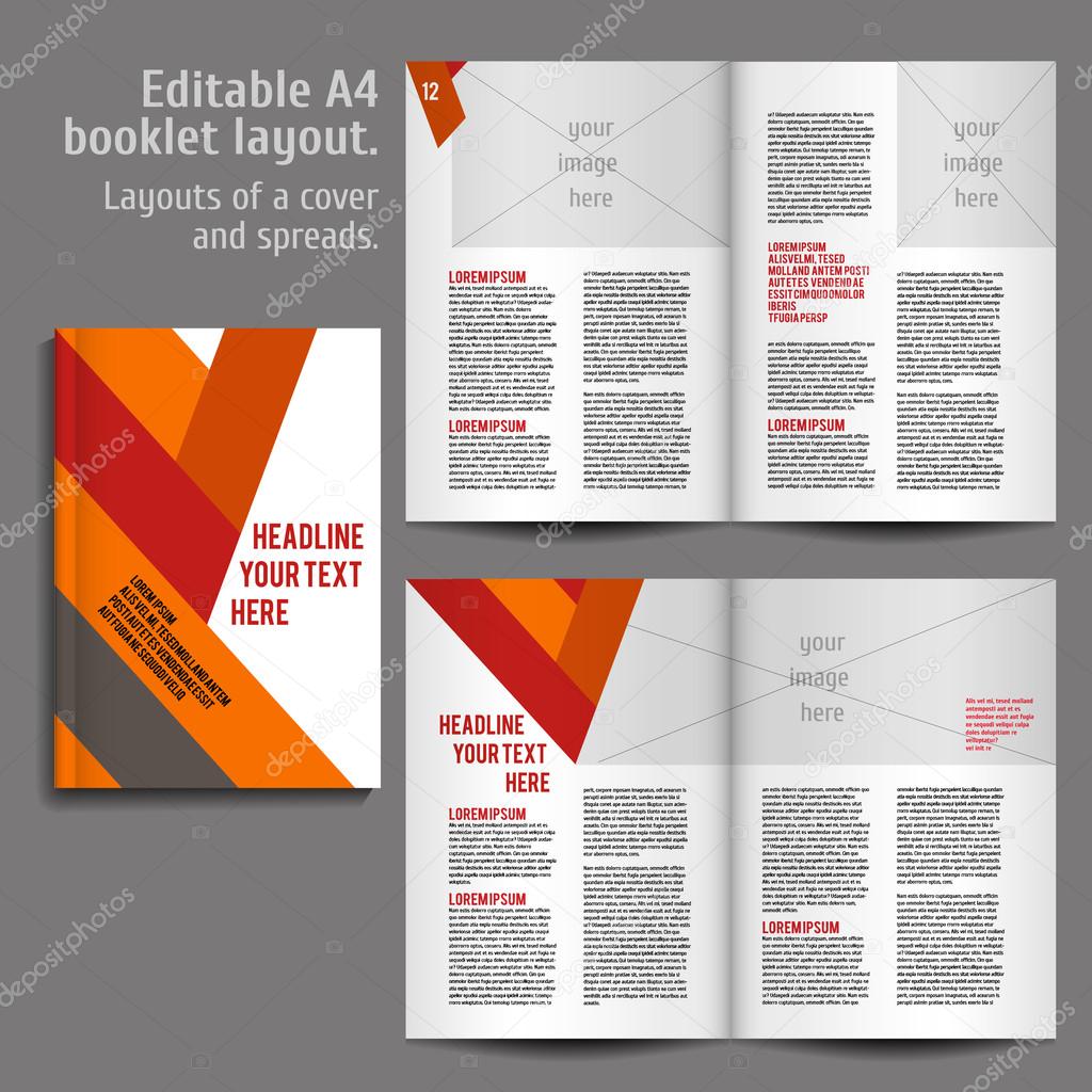 Book Layout Design Template Stock Vector C Mashabr