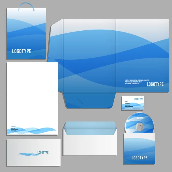 Plantilla de identidad corporativa — Vector de stock